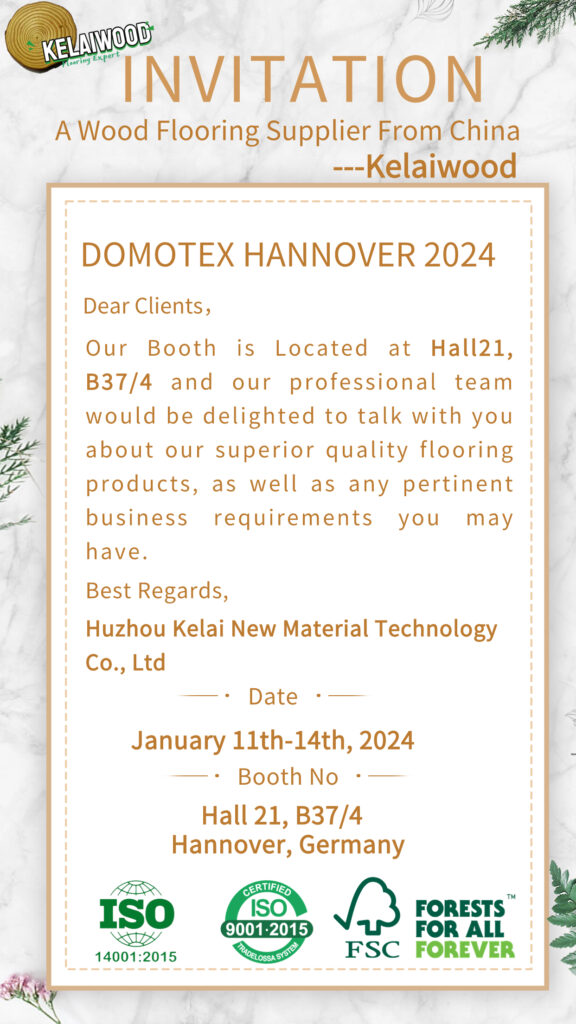Let us meet at DOMOTEX Hannover 2024  -kelaiwood